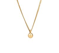 Elli Kugel Geo Look Panzerkette 925 Silber goldfarben Damen