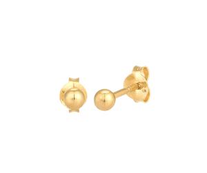 Elli Kugel Geo Rund Basic Minimal 925 Silber goldfarben Damen