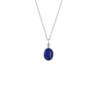 Elli Lapis Lazuli Edelstein Anhänger Oval 925 Silber silberfarben Damen
