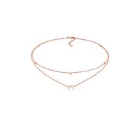 Elli Layer Choker Astro Halbmond Sterne 925 Silber rosefarben Damen