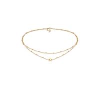 Elli Layer Choker Sterne Astro Kugelkette 925 Silber goldfarben Damen