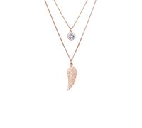 Elli Layer Flügel Symbol 925 Silber, mit Kristallen von Swarovski® rosefarben Damen