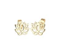 Elli Lotusblume Blume Blüte Lotus Talisman Silber goldfarben Damen