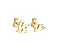 Elli Love Statement Schriftzug Liebe Silber vergoldet OneSize Damen