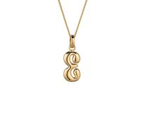 Elli Melted Buchstabe E 925 Sterling Silber goldfarben Damen