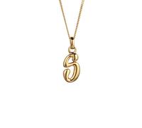Elli Melted Buchstabe S 925 Sterling Silber goldfarben Damen
