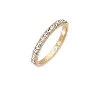 Elli Ring Memoire Bandring Kristalle 925 Silber, gold Gold