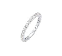 Elli, Ring Memoire Eternity Zirkonia Funkelnd 925 Silber in silber, Schmuck für Damen Gr. 54 mm