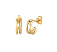 Elli Mini Creolen Basic Minimal Trend Geo 925 Silber goldfarben Damen