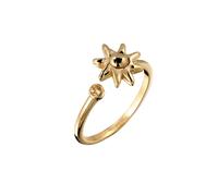 Elli mit Citrin Sonnensymbol Gelb 925 Sterling Silber vergoldet 52 Damen