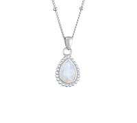 Elli Mondstein Tropfen Kugelkette 925 Silber silberfarben Damen
