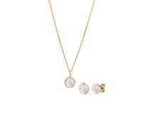 Elli Mondstein Weiß 925 Sterling Silber golfarben Damen