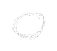 Elli Multi-Chain synthetischen Perlen 925 Silber 43 Damen