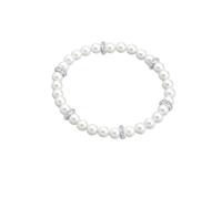 Elli Muschelkernperlen Kristalle 925 Silber 18 Damen