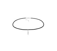 Elli Collierkettchen »Choker Feder Anhänger Satin Band Boho 925 Silber«