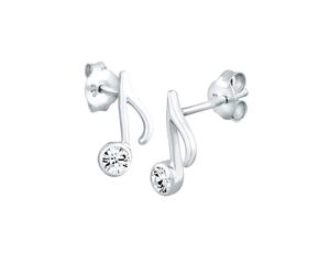 Elli Note Musik 925 Silber, mit Kristallen von Swarovski® silberfarben Damen