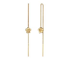 Elli Ohrhänger Ear Chain Frangipani 925 Sterling Silber goldfarben Damen