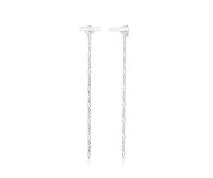 Elli Ohrhänger Figarokette Basic Geo Trend 925 Silber silberfarben Damen