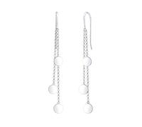 Elli - Ohrhänger Geo Kreis Plättchen Trend 925er Silber Ohrringe 1 ct Damen