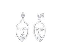 Elli Ohrhänger Gesicht Design Blogger Trend 925 Silber silberfarben Damen
