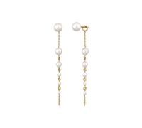 Elli Ohrhänger mit Perlen von Swarovski® Weiß 925 Sterling Silber goldfarben Damen
