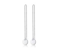 Elli Ohrhänger Plättchen Kreis Durchzieher 925 Silber silberfarben Damen