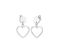 Elli Ohrhänger Stecker Herz 925 Silber silberfarben Damen