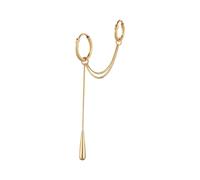 Elli Ohrhänger Tropfen mit Kristallen von Swarovski® 925 Sterling Silber goldfarben Damen