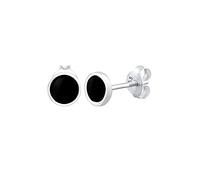 Elli Ohrringe Damen Basic Geo Kreis Emaille 925 Sterling Silber