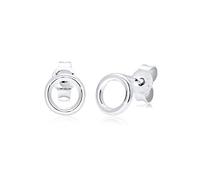 Elli, Ohrringe Basic Kreis Rund Geo Minimal 925 Sterling Silber in silber, Schmuck für Damen Gr. OneSize