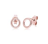 Ohrringe Basic Kreis Rund Geo Minimal 925 Sterling Silber Elli Rosegold 001 (Artikelnummer: 4O004/90X001)