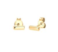 Elli Paar Ohrstecker »Bar Basic Geo Minimal 925 Sterling Silber«, Geo, Gold