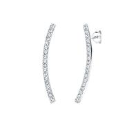 Elli Ohrringe Damen Bogen im Geo Trend mit Kristallen in 925 Sterling Silber
