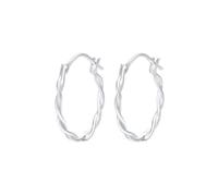 Elli Ohrringe Damen Creolen Basic Gedreht 925 Sterling Silber