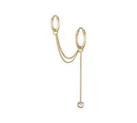 Elli - Ear Chain Creolen Kristall Modern 925 Silber Damen