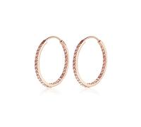 Elli Ohrringe Damen Creolen mit Kristall in 925 Sterling Silber