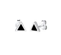 Elli Ohrringe Damen Dreieck Geo Basic Trend Emaille in 925 Sterling Silber
