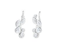 Elli Ohrringe Damen Earcuff Tropfen mit Zirkonia Kristalle in 925 Sterling Silber