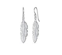 Elli Ohrringe Damen Feder Boho Hänger in 925 Sterling Silber