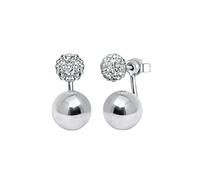 Elli Ohrringe Damen Front-Back Geo Trend mit Swarovski® Kristalle in 925 Sterling Silber