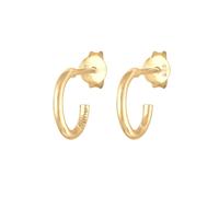 ELLI Damen Ohrringe Creole 'Basic' gold, Größe One Size, 4377429 Gold One Size