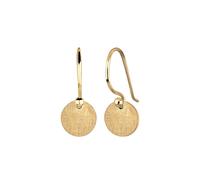 Elli Ohrringe Damen Ohrhänger Geo Plättchen Minimal Trend Matt in 925 Sterling Silber