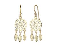 ELLI Damen Ohrringe 'Traumfänger' gold, Größe One Size, 4041005 Gold One Size