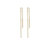 Elli Ohrringe Damen Hänger Kugel Minimal Basic Durchzieher in 925 Sterling Silber