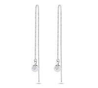 Elli Ohrringe Damen Hänger Kugel mit Kristalle in 925 Sterling Silber