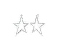 Elli - Hänger Stern Kristalle 925 Silber Ohrringe Damen