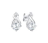 Elli Ohrringe Damen Infinity mit Zirkonia Kristalle Glamour Elegant