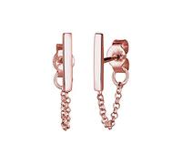 Elli Ohrringe Damen Kette Trend Geo Basic in 925 Sterling Silber Rosé vergoldet