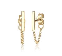 Elli Ohrringe Damen Kette Trend Geo Basic in 925 Sterling Silber vergoldet