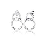 Elli Ohrringe Damen Kreis Geo Minimal in 925 Sterling Silber